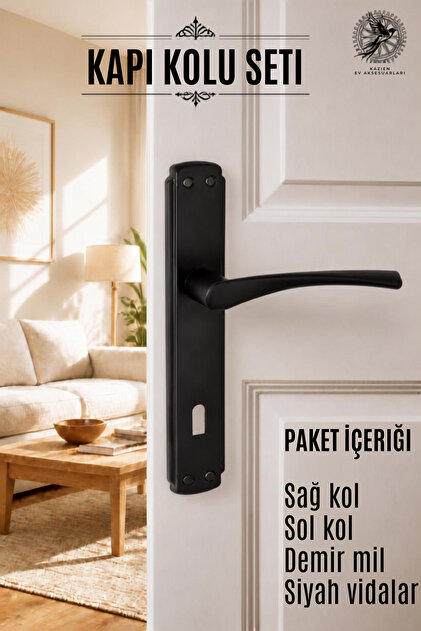Kapı Kolu Bravo Siyah Aynalı Oda