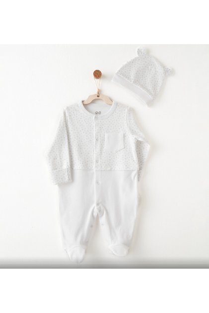 Baby Romper Set White