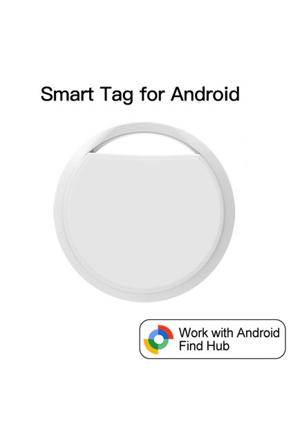 black White-1PCS Google Smart Home GPS Trackers Android Find My Device Tracker Card Android Tag Car