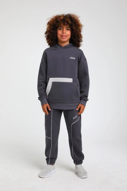 4-14 Years Old Jack Premium Cool Boy's Suit-Anthracite