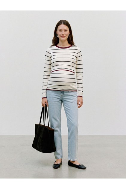 Mom-Jeans mit hoher Taille