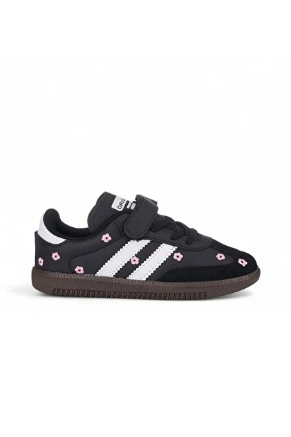 Seasonal Unisex Girls' and Boys' Casual Sneaker Sports Shoes — Black