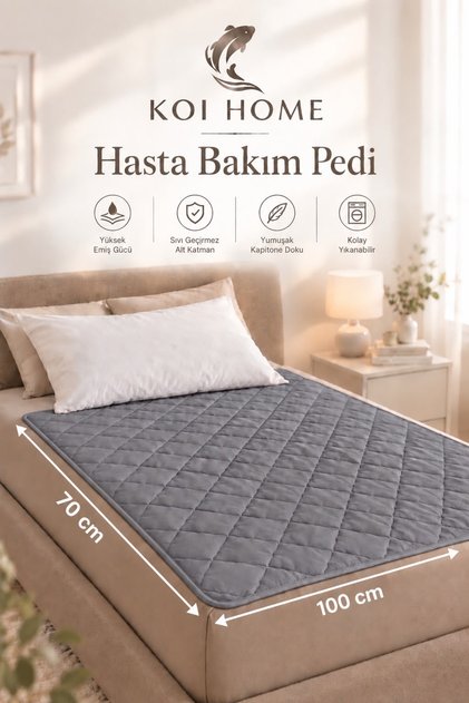 Washable 70X100 cm Antresit Patient Care Underlay Pad | Liquid-Proof, High Absorbency, Can Be Reused Many Times
