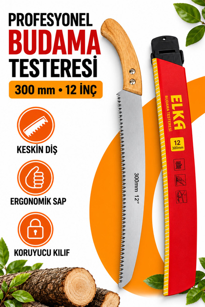 Budama Testeresi 12 İnç 300 mm Keskin Diş Yapılı El