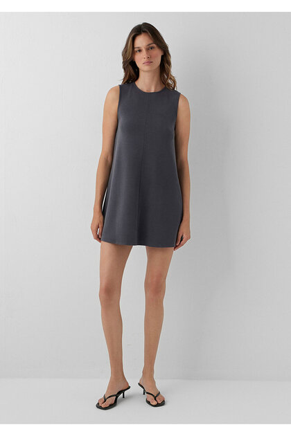 Mavi (Tencel™) Modal Karışımlı Antrasit Mini Elbise 1310948-70087