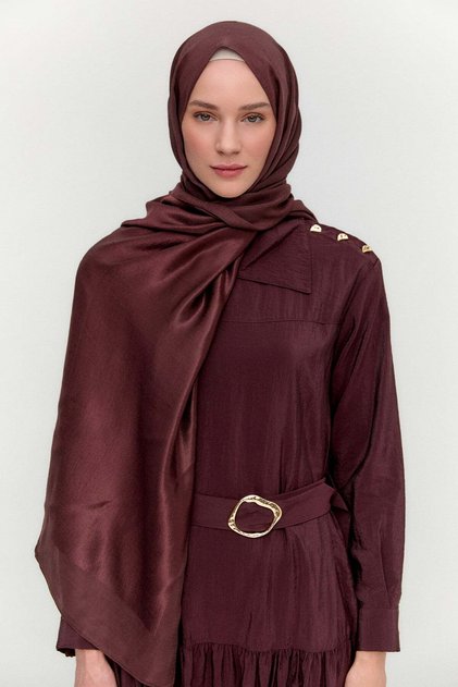 Düz Renk Pamuklu Naina Şal
