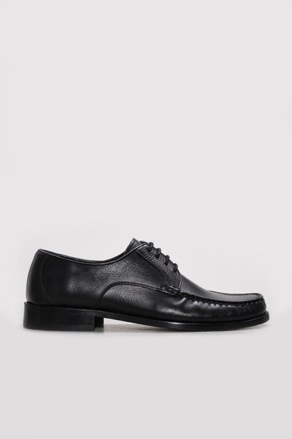 Genuine Leather Leather Black Men's Classic Shoes 932MA65