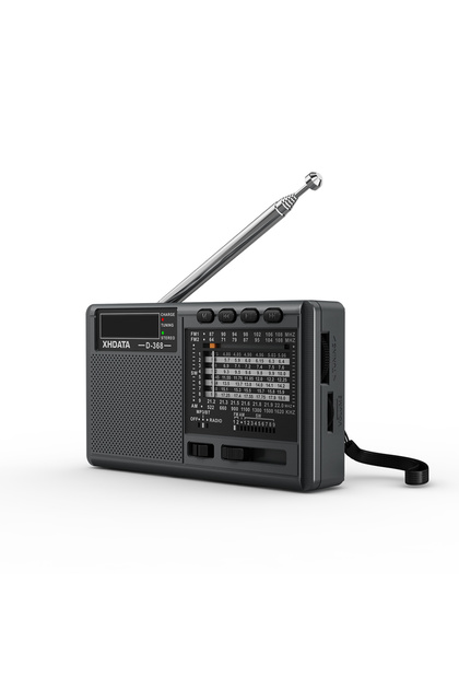 without TF Card XHDATA D-368/D-328 Portable Stereo Radio FM AM SW MP3 Player with Bluetooth TF Card