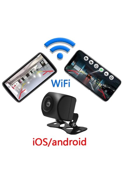 Universal AHD 1080P Wireless Car Rear View Camera Wifi Front Night Vision Waterproof IP67 Reversing
