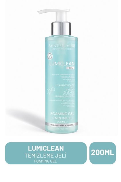 LUMICLEAN Nemlendirici Ve Bariyer Onarıcı Temizleme Jeli 200 ml Hassas, Kuru ve Yağlı- Pirinç,Hyalur