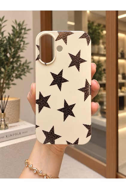 İphone 17 Uyumlu Leopar Yıldızlı Telefon Kılıfı