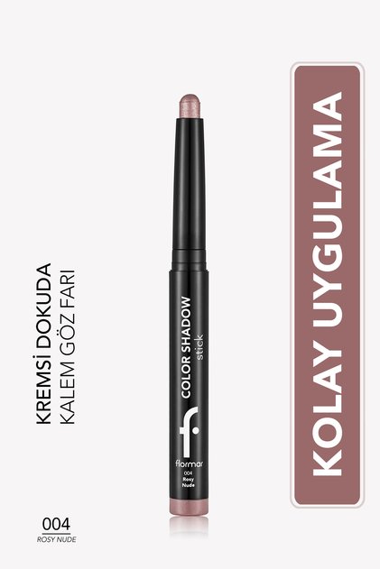 Color Shadow Yüksek Pigmentli & Işıltılı Asansörlü Kalem Göz Farı - 004 ROSY NUDE
