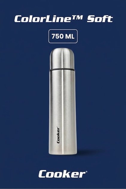 Stainless Steel 750 ml Inox Food Thermos for Home, Camping, Office