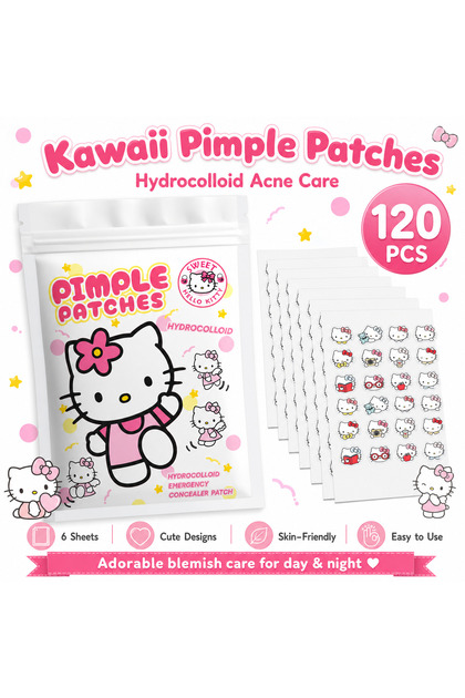 120pcs 120PCS Hello Kitty Series Acne Patches, Hydrogel Acne Patches, Skin Concealer Patches