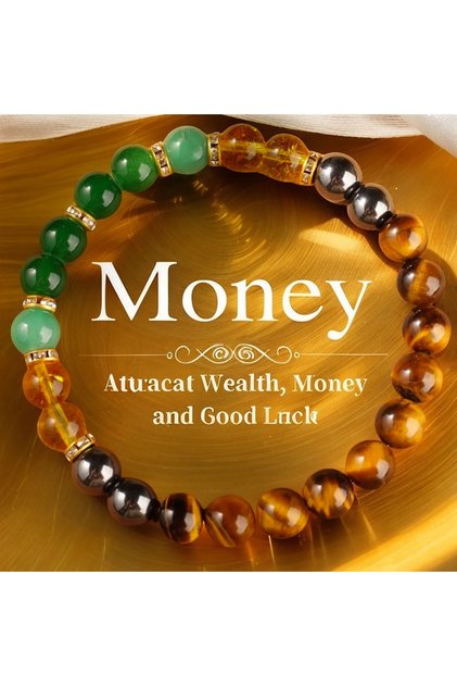 L1253 Money Good Luck Energy Jewelry Natural Citrine Tigers Eye Stone Bracelet Women Men Daily Wear