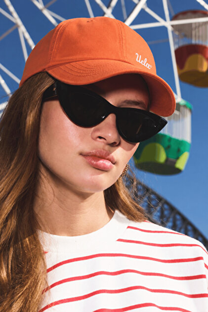 Jenner Turuncu Baseball Cap Nakışlı Şapka