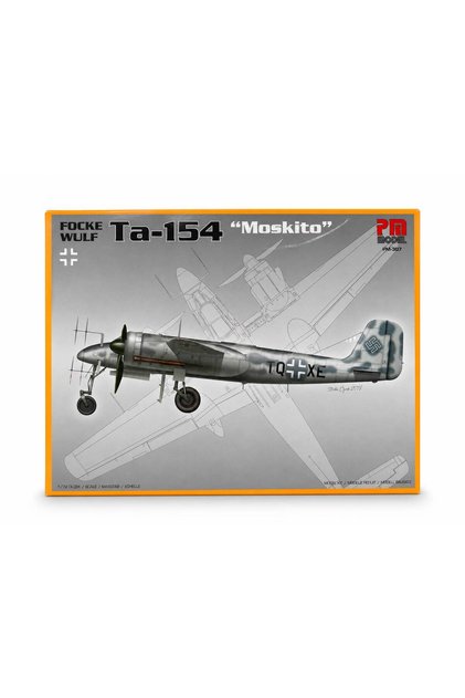 Focke Wulf Ta 154 Moskito Model Night Fighter Unassembled Plastic Model