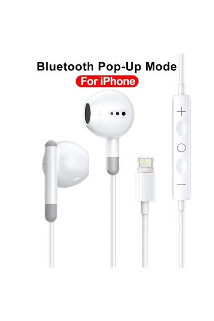 For iOS Original Wired Earphones for Apple Lightning iPhone 15 16 14 13 12 11 Pro Max Mini X XS XR X