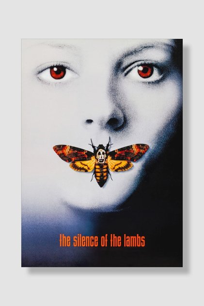 The Silence Of The Lambs | Kuzuların Sessizliği Film Posteri Yüksek Kaliteli Parlak Kuşe Kağıdı