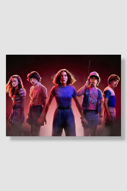 Stranger Things Dizi Posteri Yüksek Kaliteli Kalın Parlak Kuşe Kağıdı