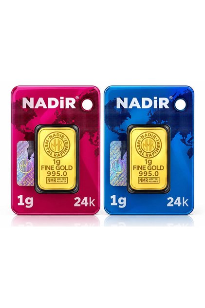 2 Adet 1 gr 24 Ayar gram Altın