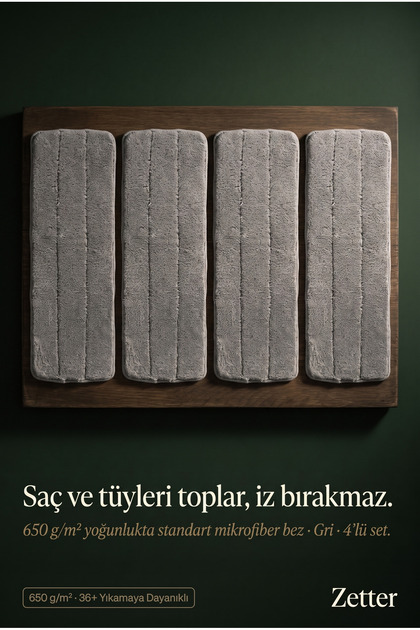 Tablet Mop Yedek Bez Mikrofiber Mop Bezi - 4 Adet