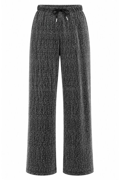 Silver Glitter Droplet Waist Tied Pants