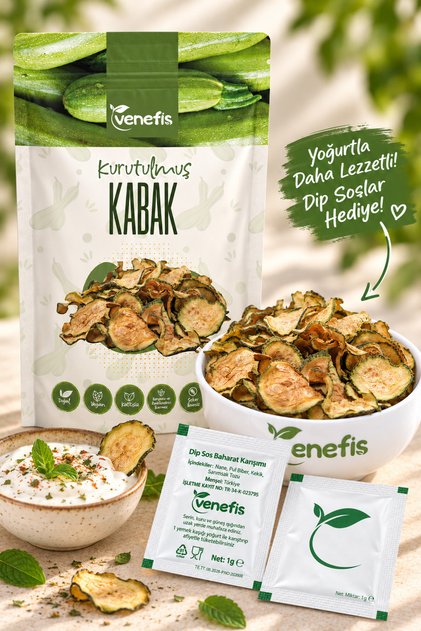 Kurutulmuş Kabak 30 Gr - Yeşil Kabak Kurusu