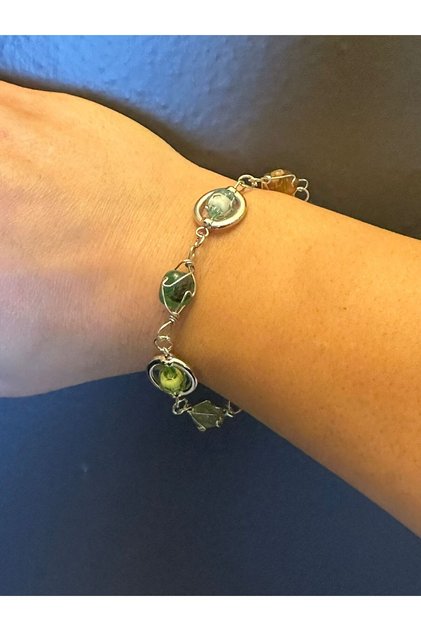 Natural Stone Colorful Women's Anklet