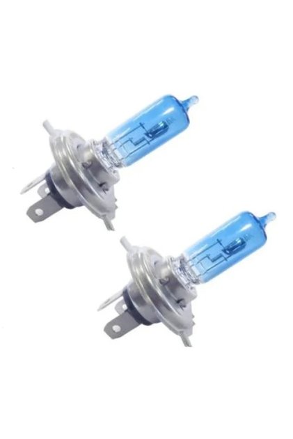 Set 2 becuri Pegasus H4 cu doua faze Xenon EFFECT halogen putere 100W temperatura 5000K