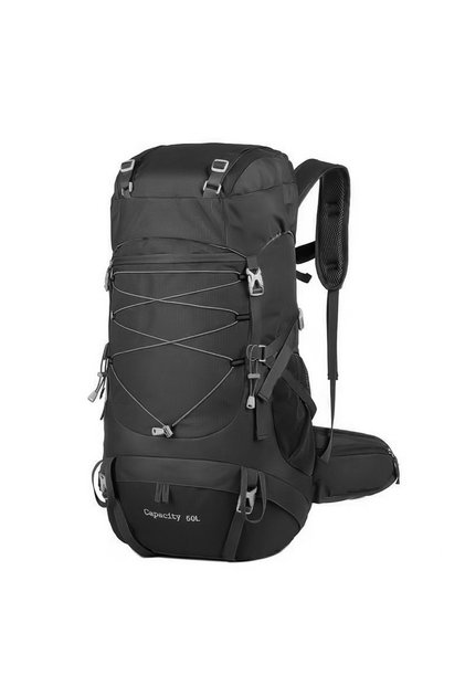 Black WESTTUNE 50L Hiking Backpack with Rain Cover Multifunctional Mountaineering Bag Outdoor Rucksa