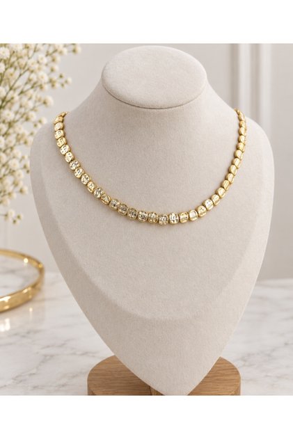 Gold Flat Forged Plate Brass Pendant