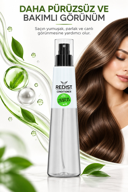 Keratin Fön Suyu 225 ML & Isıya Karşı Koruma ve Pürüzsüz Saçlar