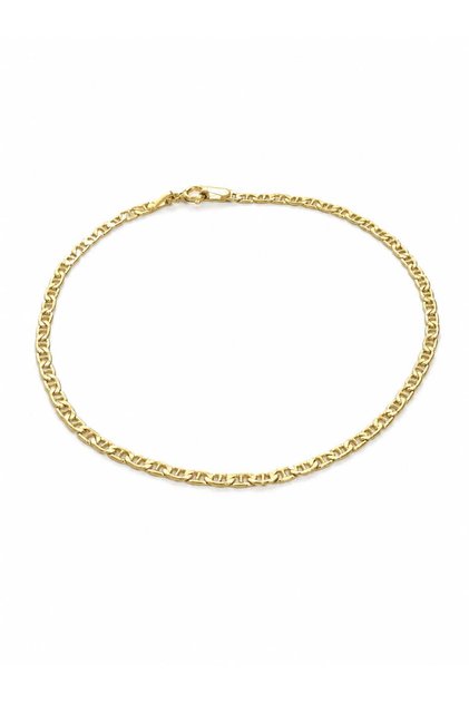 Brățară unisex din aur galben 14k, model lanț, 21 cm, 1,24 g