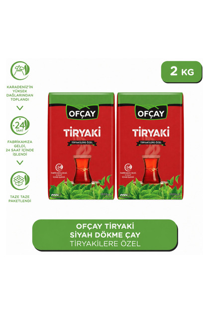 Tiryaki Dökme Siyah Çay 1 kg x 2