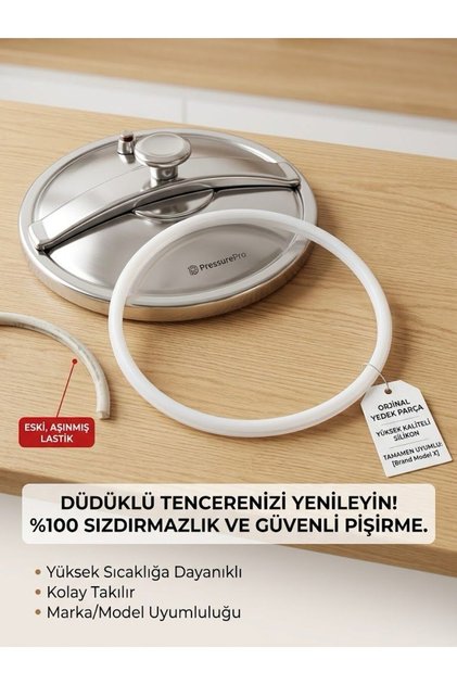 Orta boy düdüklü tencere uyumlu tencere iç lastiği 21cm