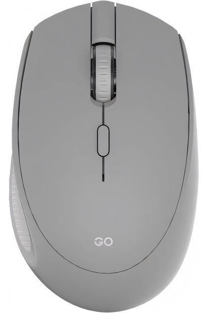 W193 Wireless Mouse,4 Buttons,800-1600 DPI,Bluetooth 5.0 & 2.4GHz,Grey