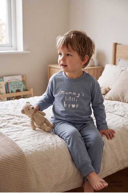 Unisex Baby Kids Cotton Long Sleeve Printed Pajama Set 1-6 Years