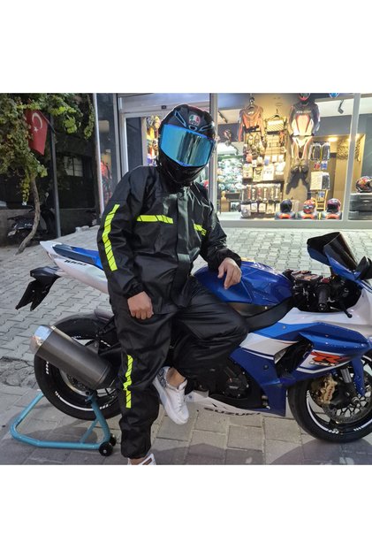 %100 SU GEÇİRMEZ KALİTELİ REFLEKTÖRLÜ YAĞMURLUK ALT ÜST TAKIM PVC