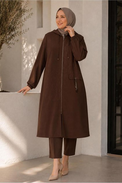 Plus Size Jacquard Gi̇y Çik 46720