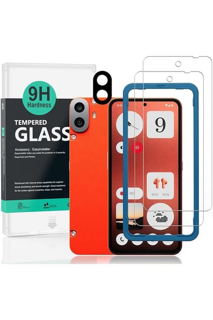 حزمة من 2 واقي شاشة لهاتف Nothing CMF Phone 1 5G مقاس 6.67 بوصة، زجاج مقوى بصلابة 9H، مع قطعة واحدة