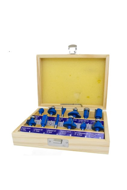 6mm Router Bits (12 Pieces, High-Speed Steel, Carbide, Circular Cut, Other Decorative Cuts)