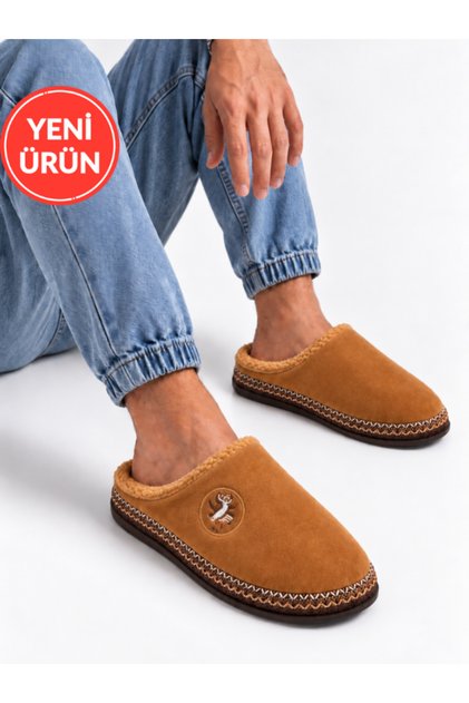 Men's Indoor House Slippers with Plush Inside, Warm, Closed Toe, Soft Sole, Comfortable Winter House Slippers Stc1347