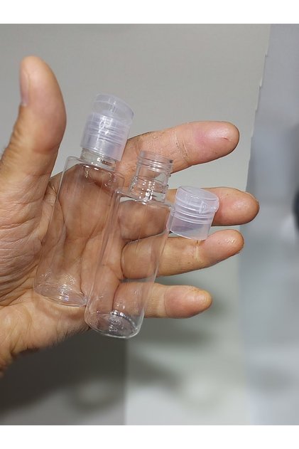 5 Adet Boş Şişe şeffaf damla kapaklı Kolonya Şişesi Doldurulabilir Cep Plastik Parfüm Şişesi 50 ml