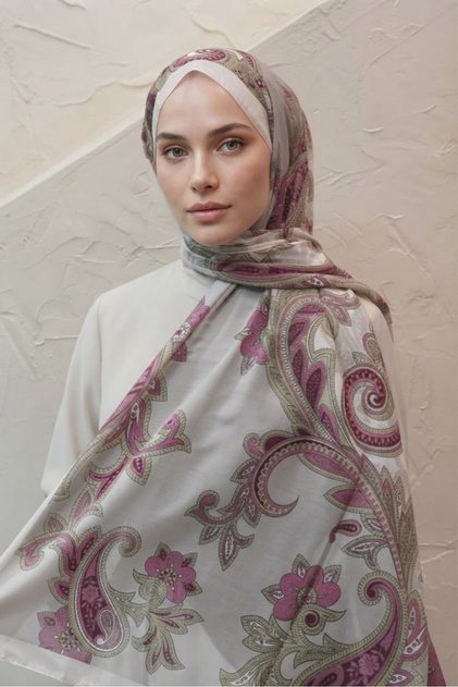 Buta Pattern Indian Cotton Shawl