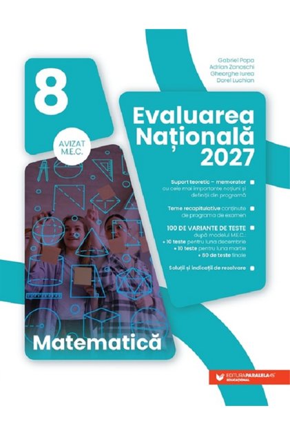 Evaluarea Nationala 2027. Matematica - Clasa 8 - Gabriel Popa, Adrian Zanoschi, Gheorghe Iurea, Dore