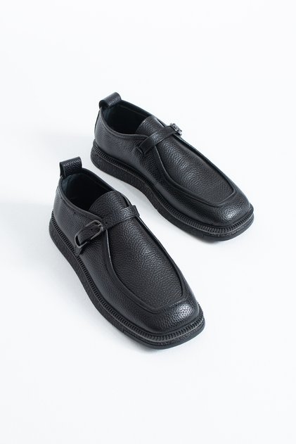 Marlow Women's Genuine Leather Black Casual Shoes