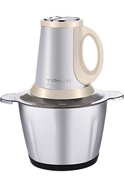 مفرمة طعام TY-2-007 W، من الفولاذ المقاوم للصدأ باللون الأبيض - سعة 3 لتر، 650 واط