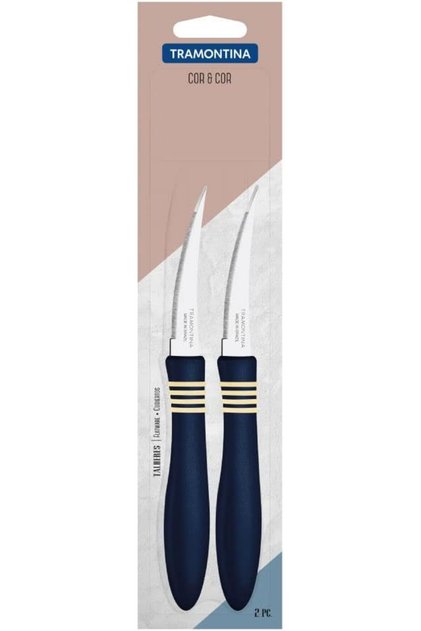 Kor & Kor Steel Knife Set with Blue Polypropylene Blade and Handle for Tomato Cutting by Tramontina, m