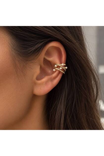 Pearl Earcuff Earrings